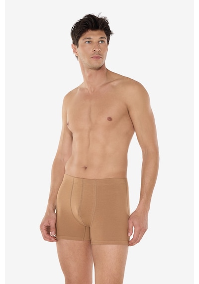 Malabadi Erkek Görünmez Boxer Siyah Cappuccino Ten Rengi 3'lü Paket Likralı Modal Iç Göstermeyen Boxer Mb58 Siyah-cappuccino-ten