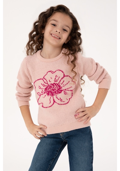 U.s. Polo Assn. Kız Çocuk Açık Pembe Kazak /triko 50316353-vr078 Acık Pembe