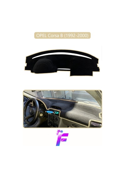Opel Corsa B 1992-2000 Uyumlu Torpido Örtüsü Yansıma Önleyici Tam Koruma Kolay Montaj H73 Bej