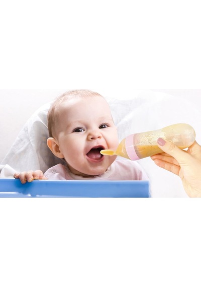 Babyjem Sıkmalı Kaşık Pembe
