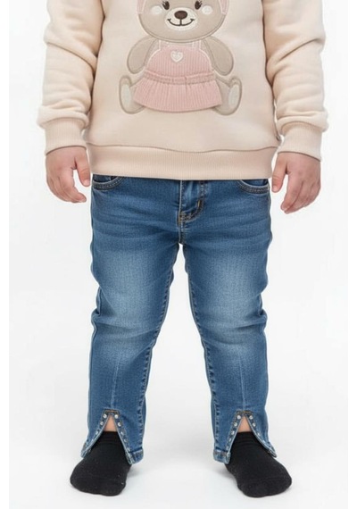 Xo Kids Kız Çocuk Pantolon 1-4 Yaş 25152 Mavi