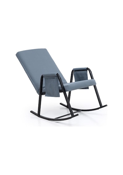 Pafu Oden Outdoor Bahçe Su Geçirmez Fonksiyonel Sallanan Koltuk - Gri-mavi