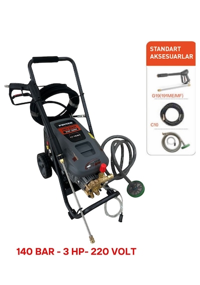 Povver PLT-16MC Endüstriyel Yüksek Basınçlı Yıkama Makinesi - 0603976902