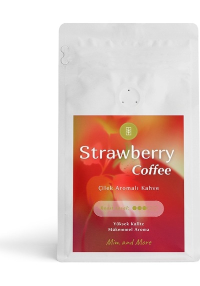 Mim And More Strawberry Coffee Çilek Aromalı Kahve Filtre Kahve 200 G