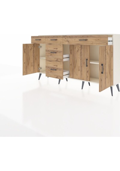 Arges Konsol 2 Raflı 5 Çekmeceli 3 Kapaklı 176x30x99 Aytaşı-çam Atlas Çam - Aytası Arges Konsol 2 Raflı 5 Çekmeceli 3 Kapaklı 176x30x99 Aytaşı-çam Atlas Çam - Aytası