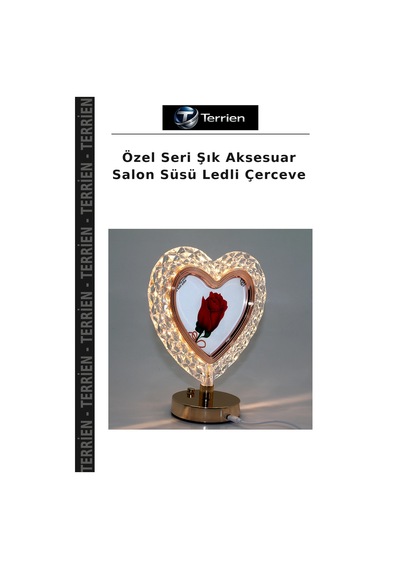 Özel Seri Şık Aksesuar Salon Süsü Ledli Çerceve