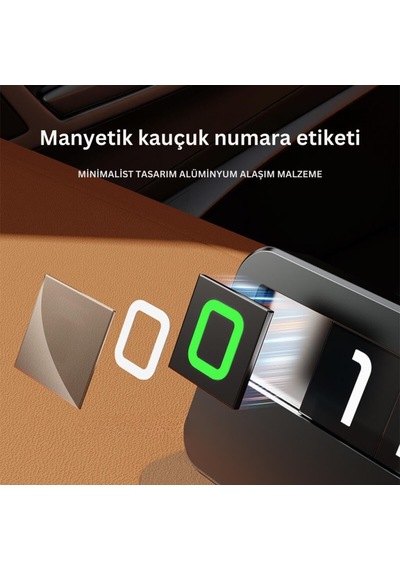 Polham Araç İçi Geçici Park İçin Telefon Numaratörü, Forforlu Açılıp Kapanabilen Premium Numara