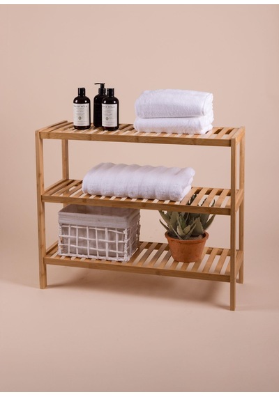 The Mia Bambu 3 Katlı Düzenleyici Dolap Raf Ayakkabılık 70x59x26 Cm Çok Renkli