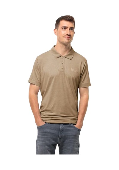 Jack Wolfskin Travel Polo M Bej Bej