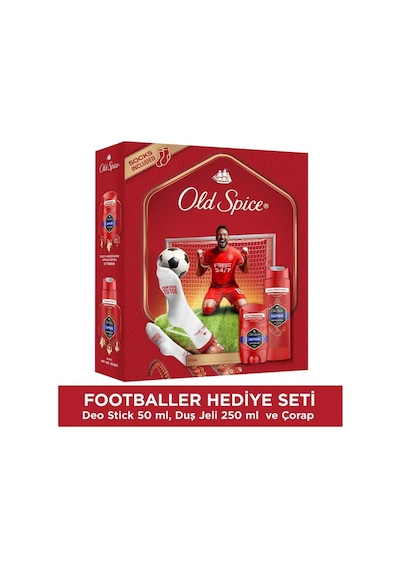 Old Spice Captain Footballer Set Deo Stick 50 Ml+duş Jeli 250 Ml+çorap