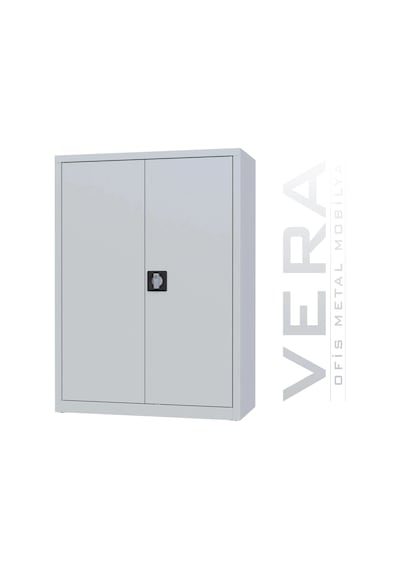 Çelik Dosya Dolabı Metal Dolap Ofis Dolapları Arşiv , Garaj , Bahçe , Kiler , Balkon 80x38x120 Açık Gri / Açık Gri