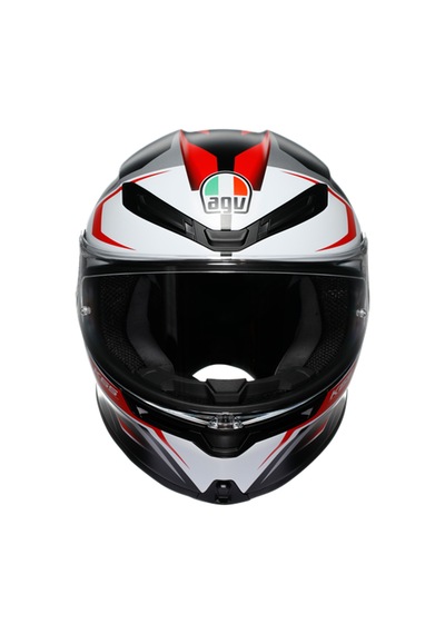 Agv Kask/k6 S Mplk Karve Matt Black White Red Configuration Çok Renkli