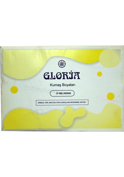 Gloria 27 Bej Rengi Pamuk Yün Naylon İpek Kumaş Boyası 10G Paket