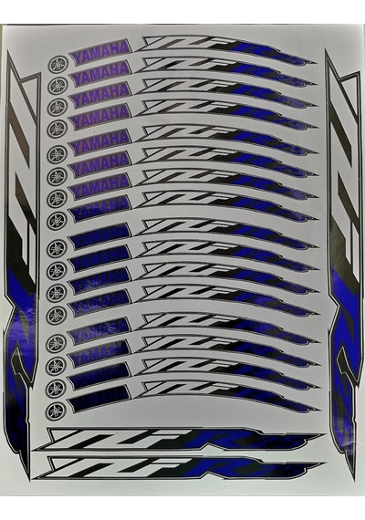Yamaha Yzf R25 Jant Şeridi Mavi