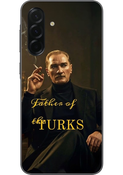 Samsung Galaxy A36 Uyumlu Atatürk Father Of The Turks Baskılı Silikon Kılıf Renkli