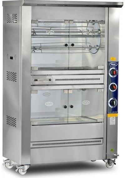 Pimak Dinlendirmeli Tamburlu Piliç Makinesi Doğalgazlı 25 Piliç