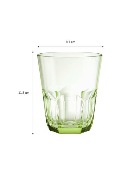 Madame Coco Domme 2'li Plastik Bardak - Yeşil - 445 Ml 8684427046234