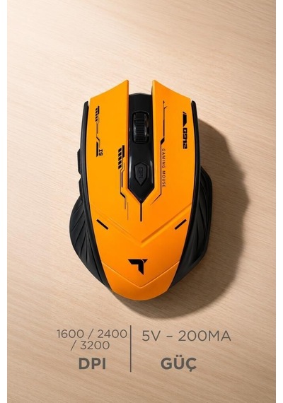 Gümüş Renk Aksesuar Oyun Faresi Mouse Çift Modlu Sessiz Kablosuz Oyuncu Fare Tm20