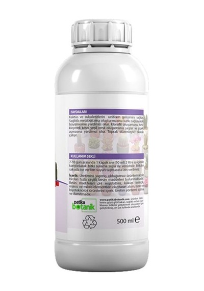 500 Ml Kaktüs Ve Sukulentler İçin Henel Besin - Topraktan