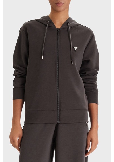 Guess Olympe Regular Fit Kapüşonlu Fermuarlı Kadın Sweat V4yq06kcay2 Sweat V4yq06 Kcay2 A10k Kahve