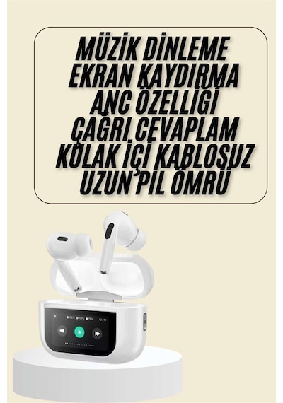 Dokunmatik Ekranlı Bluetooth Kulaklık Tws İos Android Tüm Telefonlara Uyumlu Kulaklık Yeni Nesil Hoparlör