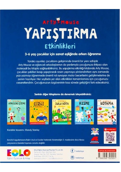 3-6 Yaş Arty Mouse Yapıştırma Etkinlikleri Eolo Yayınları