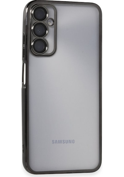 Samsung Galaxy A05s Uyumlu Kılıf Lensli Silikon - Siyah