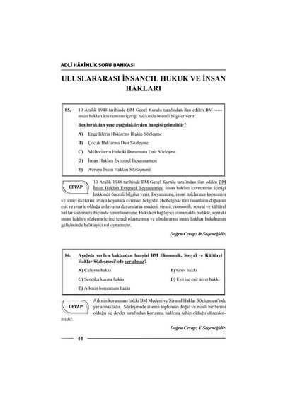 Hakimlik Milletlerarası Kamu Hukuku Ve Özel Hukuk Soru Bankası 22. Baskı Monopol Yayınları
