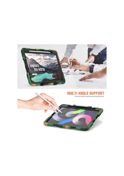 Apple İpad Pro 11 2020 Kılıf Griffin Tablet Kapak - Kamuflaj Arka Kapak