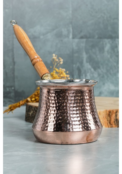 Cooker 400 Ml Dövme Bakır El Yapımı Cezve Kahve Cezvesi Bk015