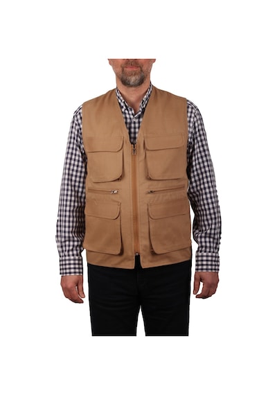 Çok Cepli Yazlık Taba Gabardin Yelek (Yiğit İş Elbiseleri) (431250708)