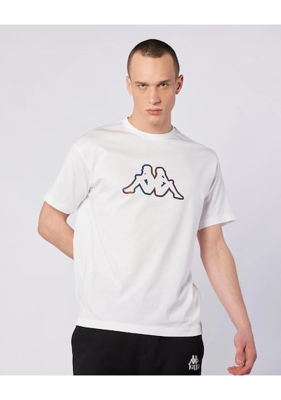 Kappa Logo Brian T-shirt Erkek Beyaz Regular Tişört Siyah