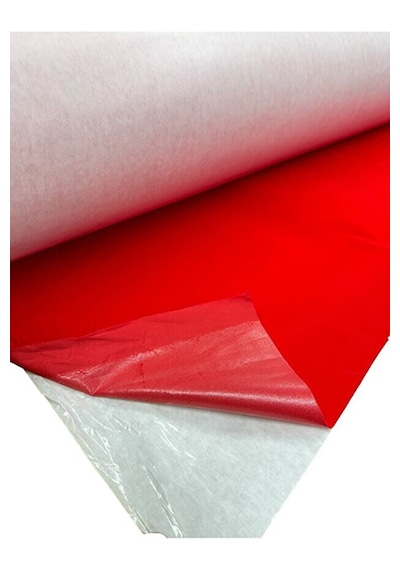Alkantara Arkası Yapışkanlı Kumaş 100x150 Cm Lüks Süet Kaplama, Su İtici, Dayanıklı Alkantara Kırmızı
