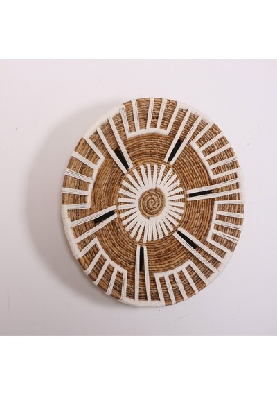 Aspendos 60x14 Cm Çap- Doğal Abaka Duvar Tabağı