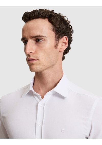 Pierre Cardin Erkek Beyaz Gömlek Desenli 50319944-vr013