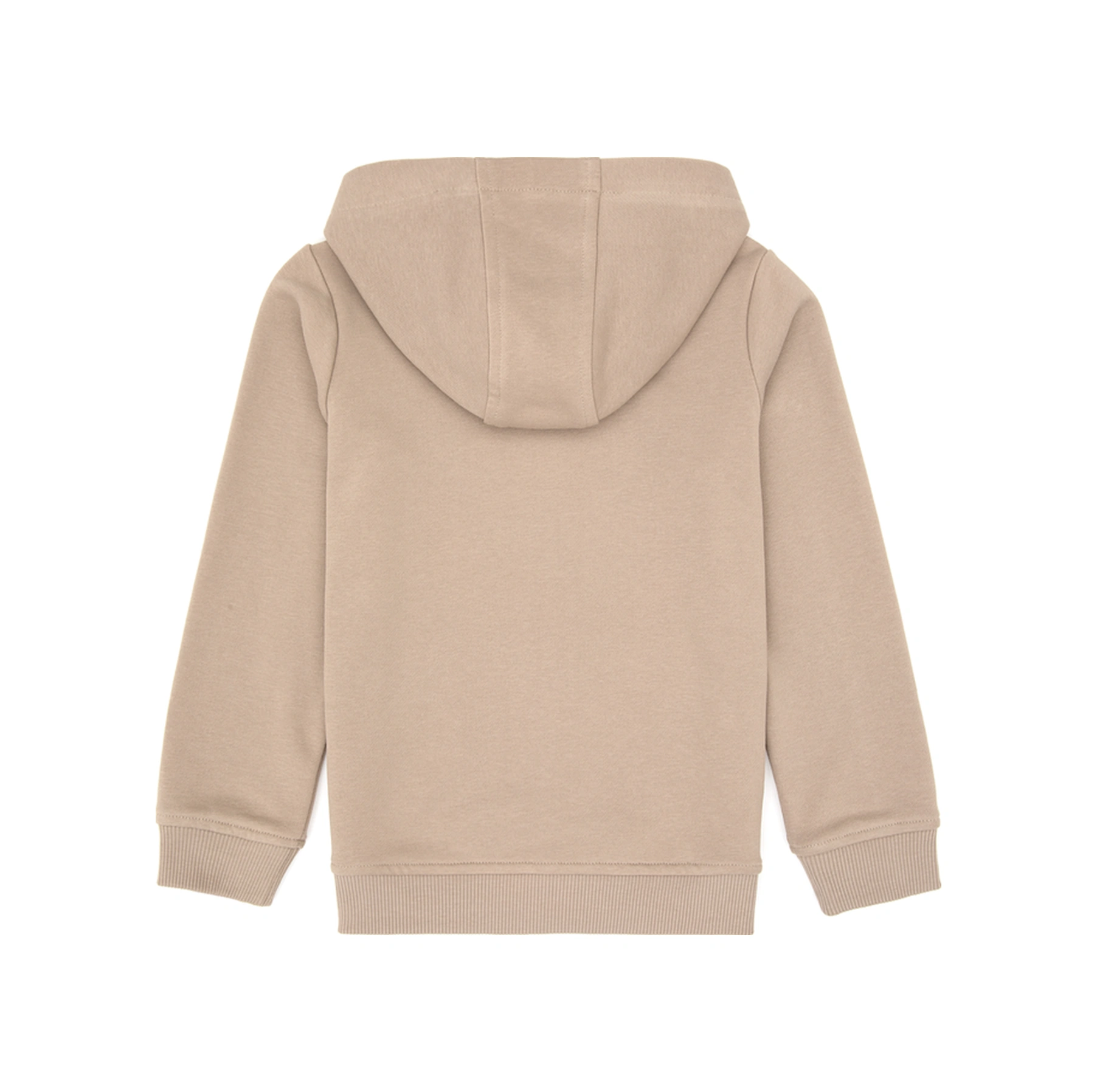 U.S. Polo Assn. Erkek Çocuk Koyu Bej Fermuarlı Kapüşonlu Sweatshirt 50316706-VR088