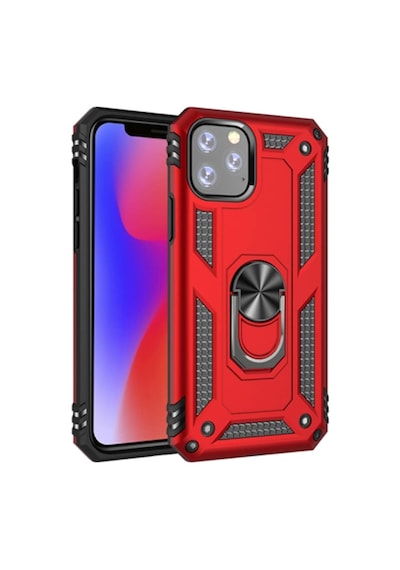 Ally Apple Uyumlu iPhone 11 Pro Max 6.5Inch Yüzüklü Kilif Armor Shockproof R 143467810 - Renk / Gri