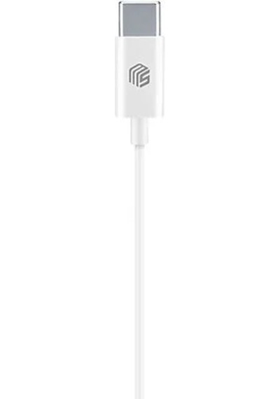 Music Sound Type-c Capsule Kablolu Kulak Içi Kulaklık Beyaz -