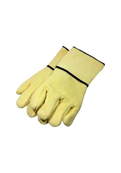 Isıya Dayanıklı Kevlar Eldiven 30 Cm Sarı