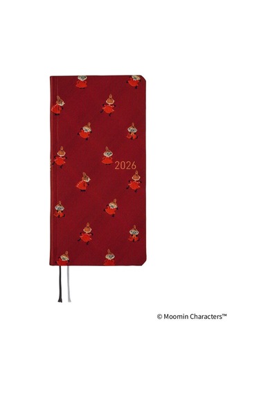 Hobonichi Techo Weeks Japanese Slim Schedule Book - Little My : 2026 Monday Start Deep Red Kırmızı