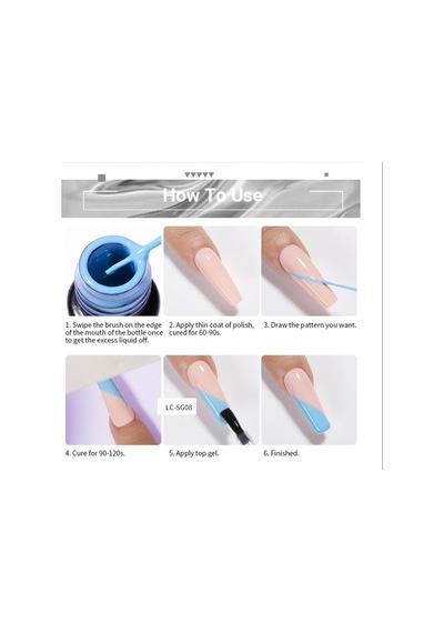 Metalıc Naıl Art Çizim Boyası 5 Ml Rose Gold