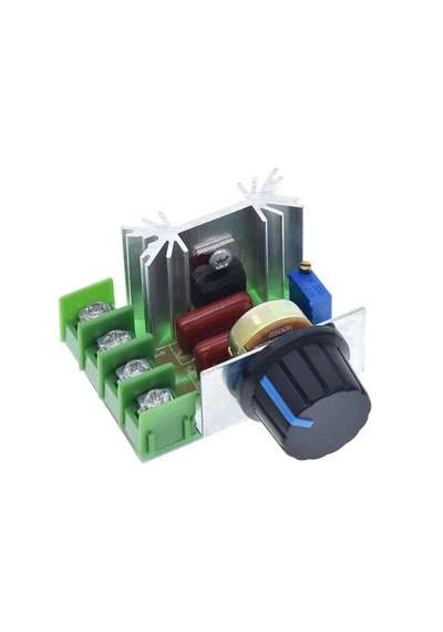Hız Düğmesi 2000w Thyristor Elektronik Voltaj Regülatörü Dim Hız Sıcaklık Kontrolü