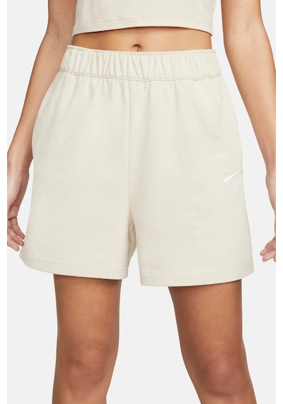 Nike Sportswear Essential Loose Fit Jersey Shorts Bol Kesim Jarse Kumaş Kadın Şort Bej