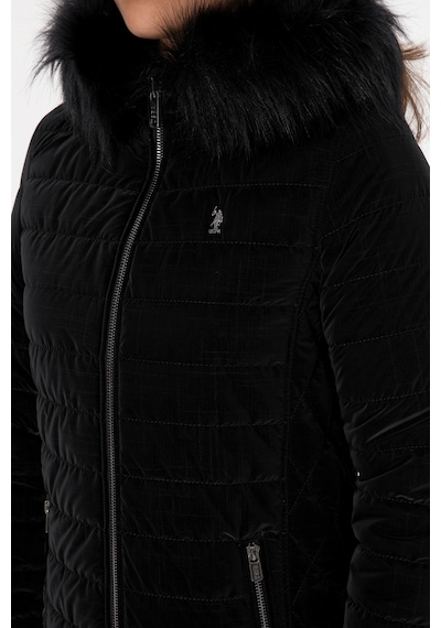 U.s. Polo Assn. Kadın Siyah Deri Mont-kaban 50317317-001 001sıyah