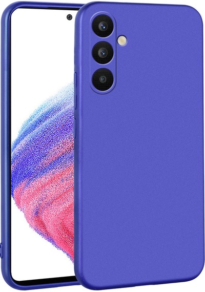 Zore Galaxy Uyumlu A34 Kılıf Premier Silikon Kapak - Saks Mavi Saks Mavi