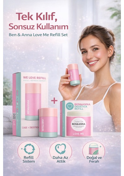 Ben & Anna Love Me Refill Set Kutu Deostick + Yedek Deostick Refill