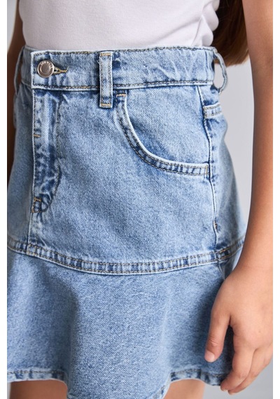 Defacto Mavi Mini Jean Etek Kız Çocuk H8885a826aunm28 Mavi-nm28