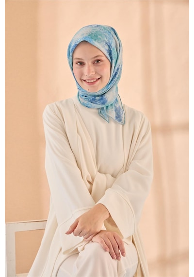 Silk Home Soft Eşarp 73095-19 Turkuaz, Mavi, Taş