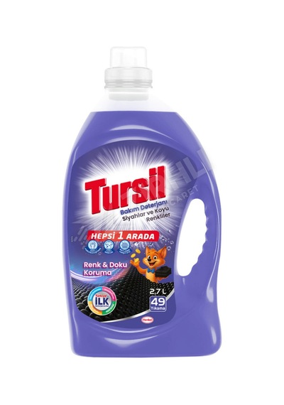 5 Adet Tursil Sıvı Bakım Deterjanı Siyahlar 49 Yıkama 2.7 Lt Diğer