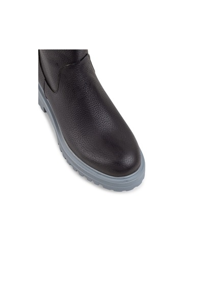 Deery Hakiki Deri Gri Kadın Çizme - 01807zgrıe01 Gri